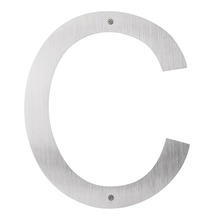 Husbokstav C Rostfritt stål 40 cm